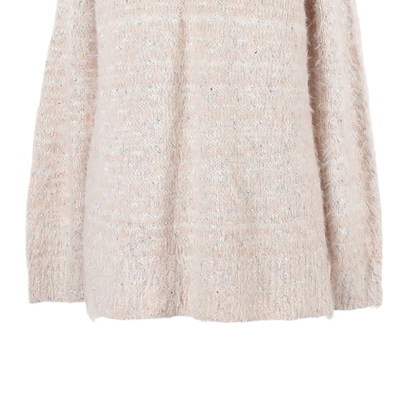 Lou & Grey Fuzzy Super Soft Marled Ivory Cream Pullover Sweater Size L NWT - Picture 5 of 10